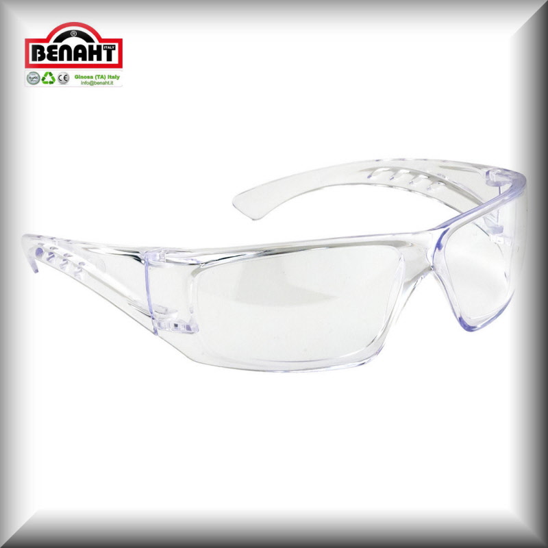 Occhiale Clear View - Protezione Occhi - Occhiali - Salviette pulisci lenti  - Custodia occhiali - Kit pulisci lenti.
