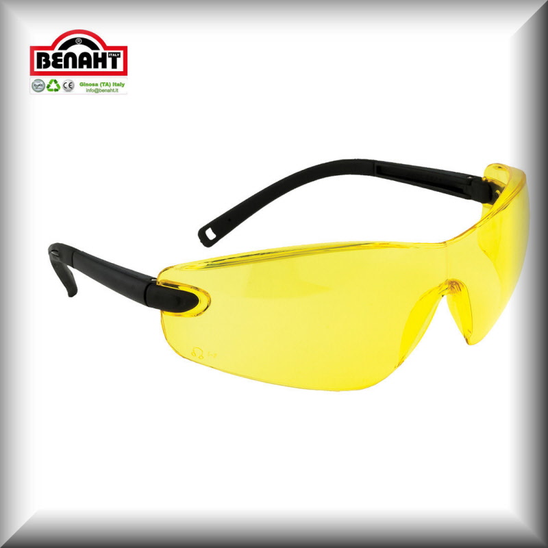 PW34 - Occhiali di sicurezza Profile - Protezione Occhi - Occhiali - Salviette  pulisci lenti - Custodia occhiali - Kit pulisci lenti.